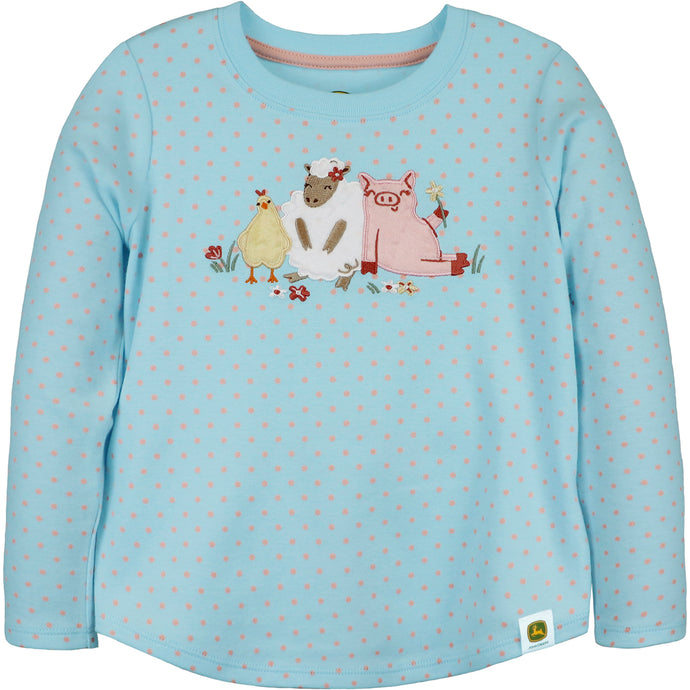 Toddler Girls' Long-Sleeve Farm Friends Tee J2T642BT