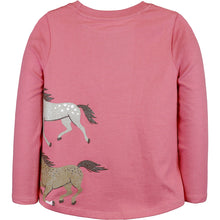 back, Girls' Long-Sleeve Wild Horses Tee J2T646PY