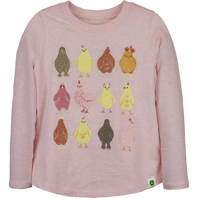 Girls' Long-Sleeve Chicken Coup Tee J2T647PY