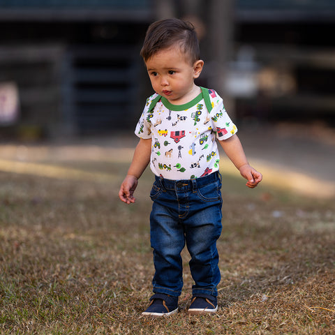 Little Boy Wearing Bodyshirt