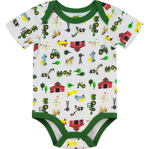 Baby Boys' Short-Sleeve Farmland Bodyshirt J3B389WN