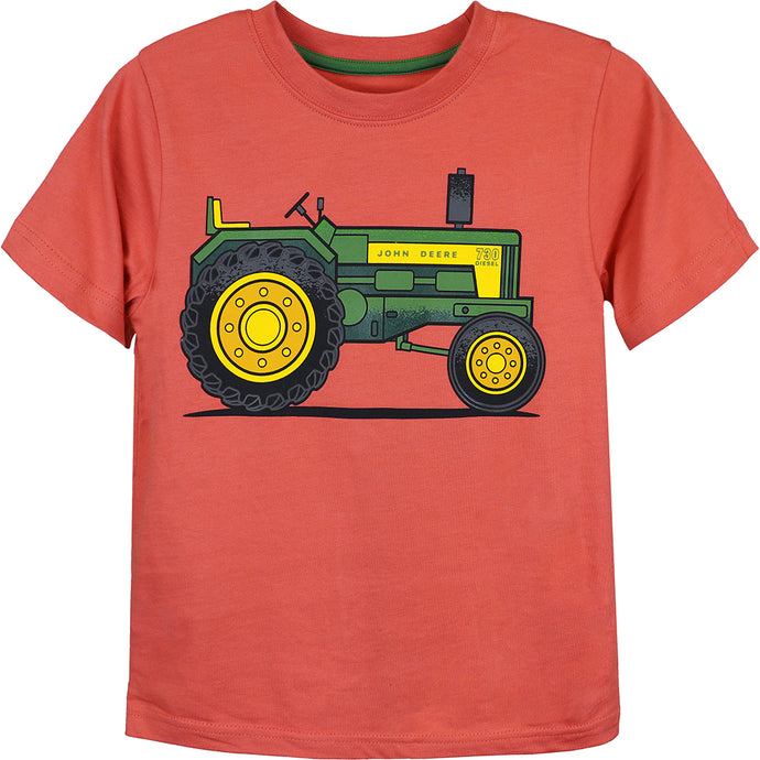 Boys' Short-Sleeve Vintage Tractor T-Shirt J3T522RC