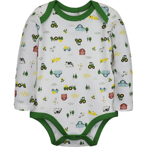 Boys' Long-Sleeve Farmland Bodyshirt J4B329WN