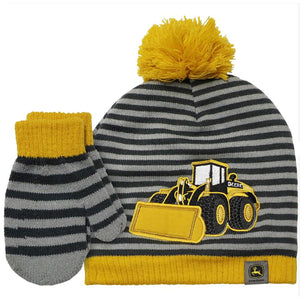 Construction Beanie and Mittens