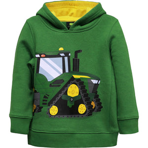 front, Toddler Boys' Crawler Tractor Fleece Pullover Hoodie J4J570GT