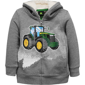 Toddler Boys' Tractor Fleece Full-Zip Hoodie J4J576HT