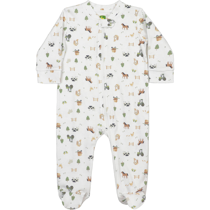 Baby Boys' Long-Sleeve Farmland Zip Coverall J4R543WN