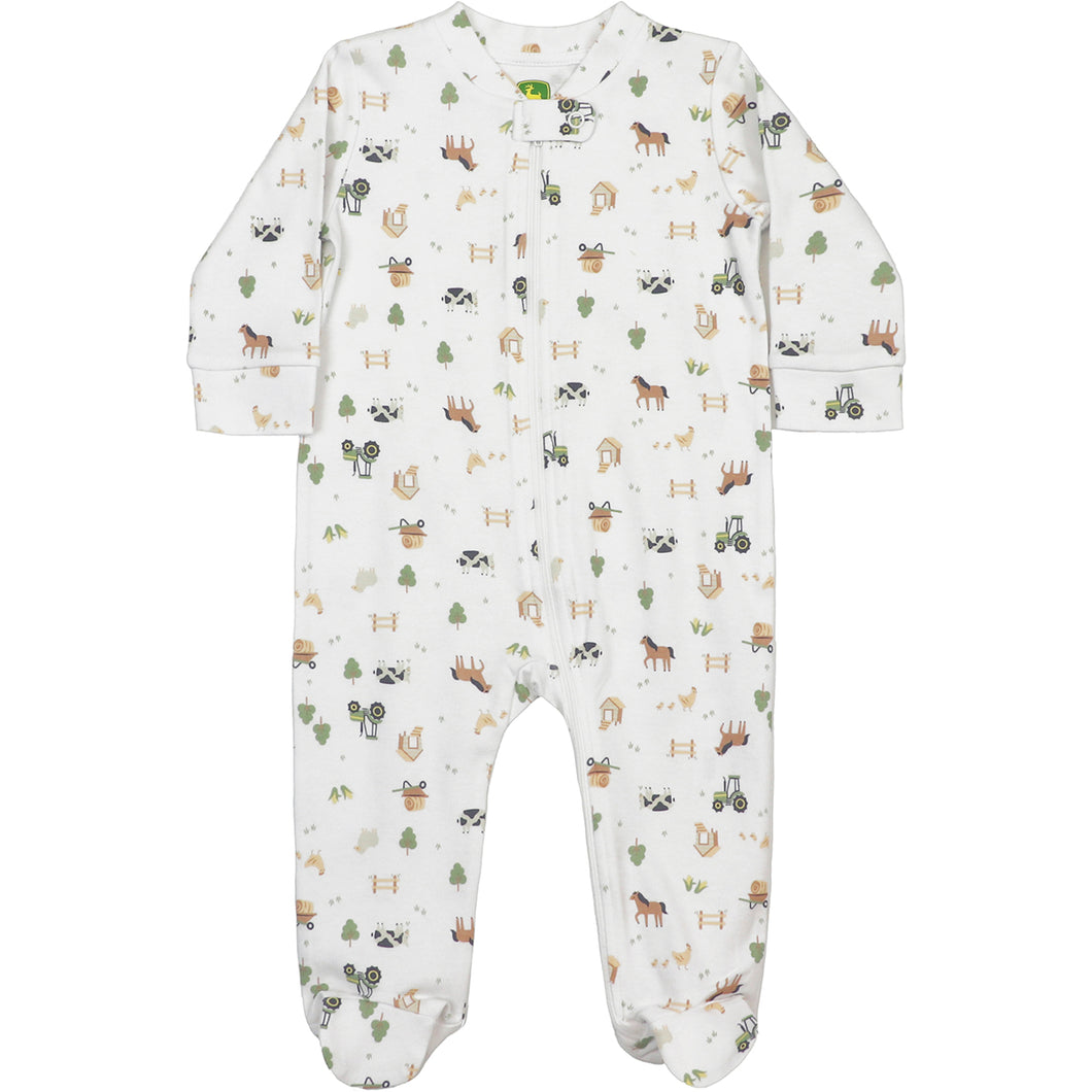 Baby Boys' Long-Sleeve Farmland Zip Coverall J4R543WN