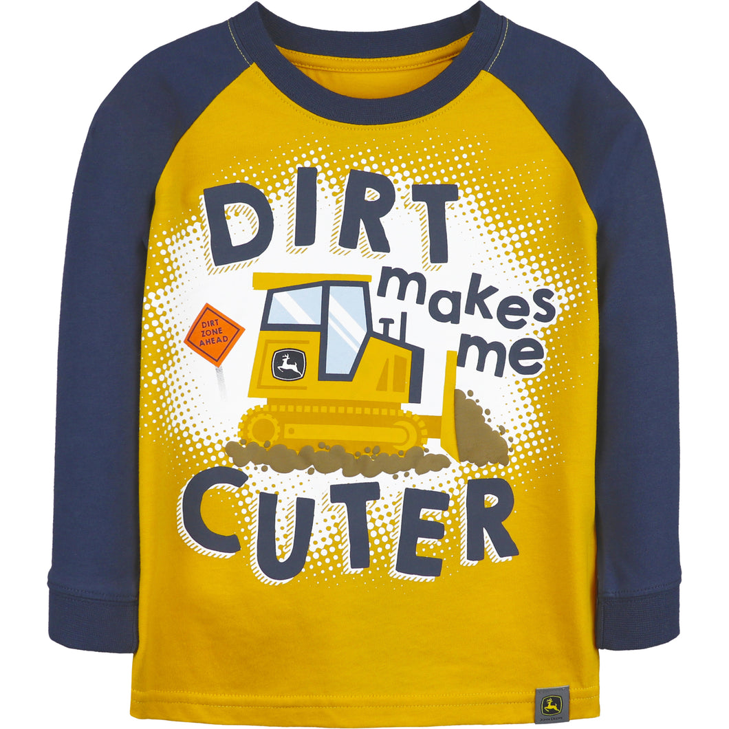 Toddler Boys' Dirt Makes Me Cuter Long-Sleeve Tee J4T557YT