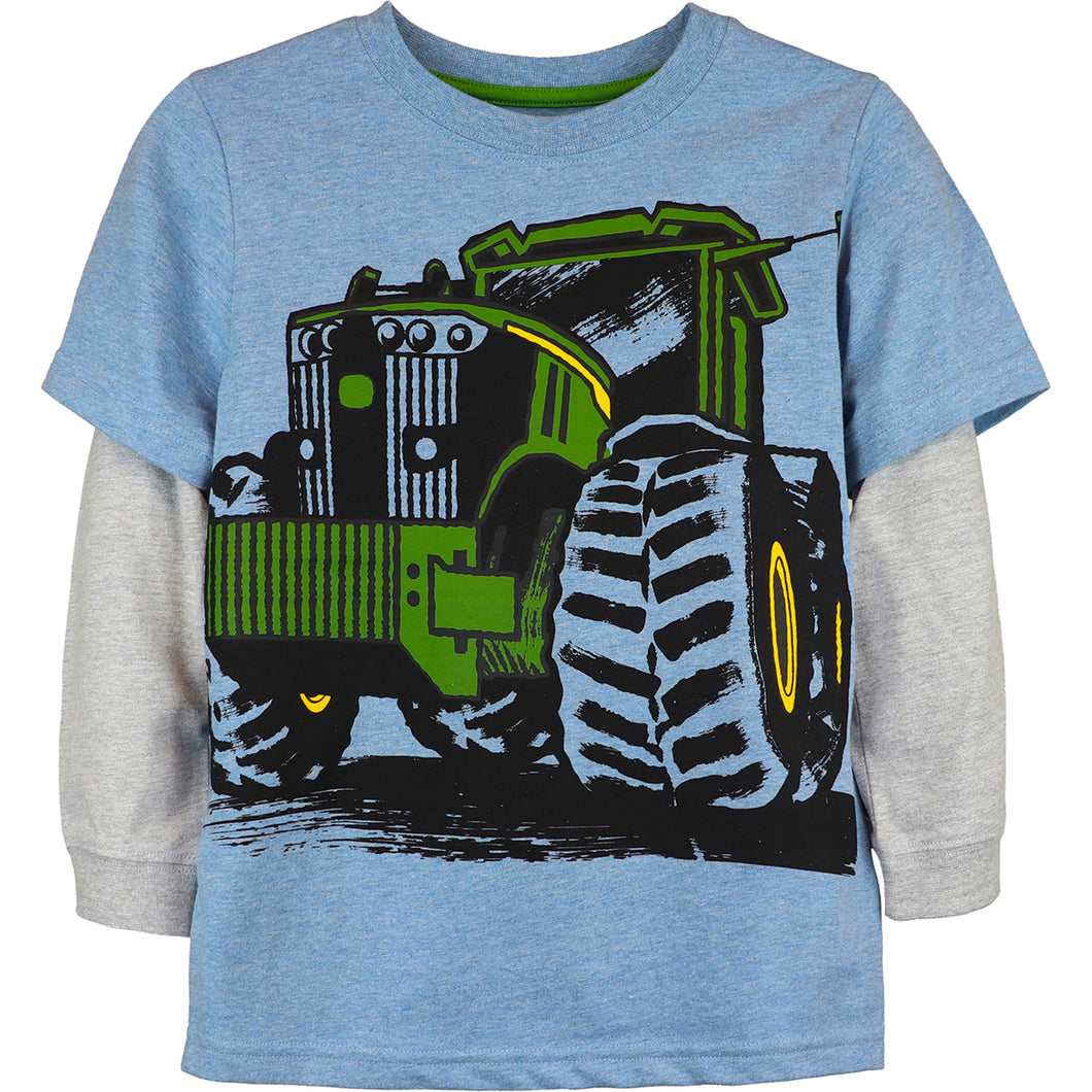 Boys' Long-Sleeve Mega Tractor Tee J4T567BC