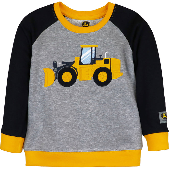 Toddler Boys' Long-Sleeve Construction Crew Sweatshirt J4T568HT