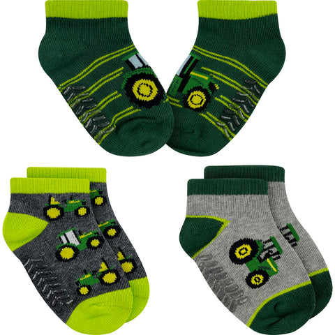 John Deere Infant Boy's 6-Pack Tractor Shortie Socks