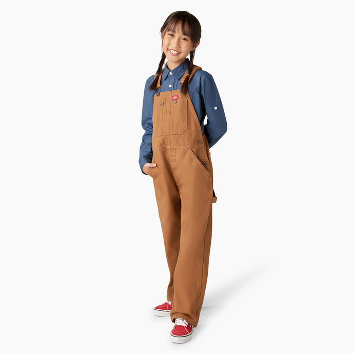 Brown Unisex Children's Duck Overalls KB103