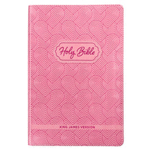 KJV Blossom Pink Heart Faux Leather Children's Bible KJV238