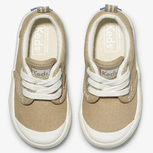 Pair of Keds little boys' Graham sneakers in stone color