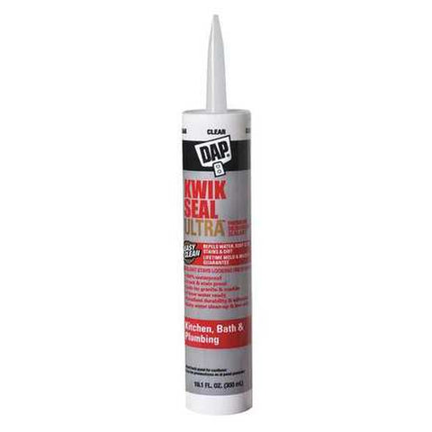 Kwik Seal Ultra 10.1 Oz Clear Kitchen And Bath Siliconized Caulk Sealant