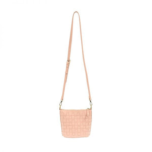 Blush Crossbody Bag with Strap Extended