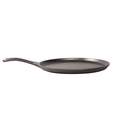 Side view of Lodge Cast Iron 10.25-inch Round Griddle