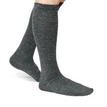 Smoke, Women's Flat Knit Knee-High Socks LA2000