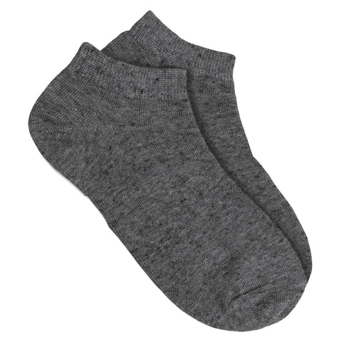 Charcoal Girls' Ankle Socks LA2001