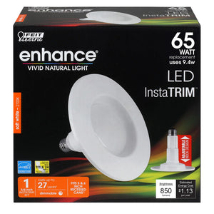 65W Retro Dimmable Enhance InstaTrim LED Light Bulb LEDR56/927CAMED