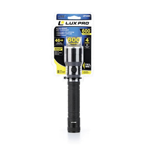 LuxPro High Output 600 Lumens LED Flashlight in package