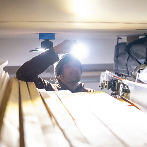 Man using Luxpro Ultra-Bright LED Pen Light