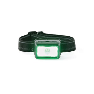 Luxpro multi-color broadbeam headlamp showing green floodlight