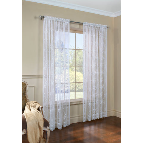 White Lace Curtain Panel.