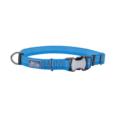 Lake blue dog collar