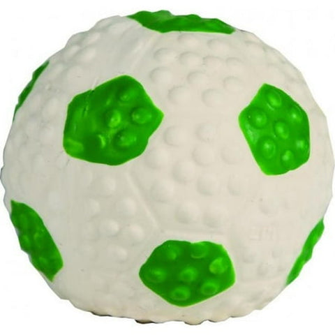 Latex Soccerball Dog Toy - Green 2 in