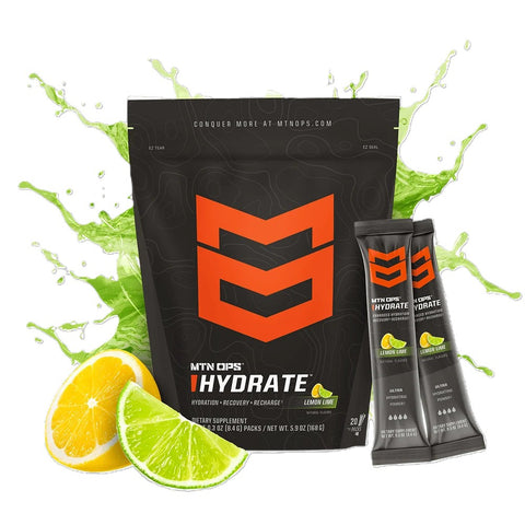 MTN OPS Hydrate energy drink mix in lemon lime