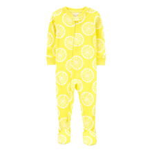 Lemon Toddler Girl's Fleece Footie Pajamas