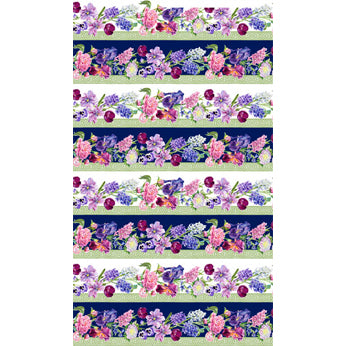 Deborahs Garden Collection Lengthwise Stripe Cotton Fabric DP25591