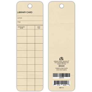 Library Card Bookmark BK92229