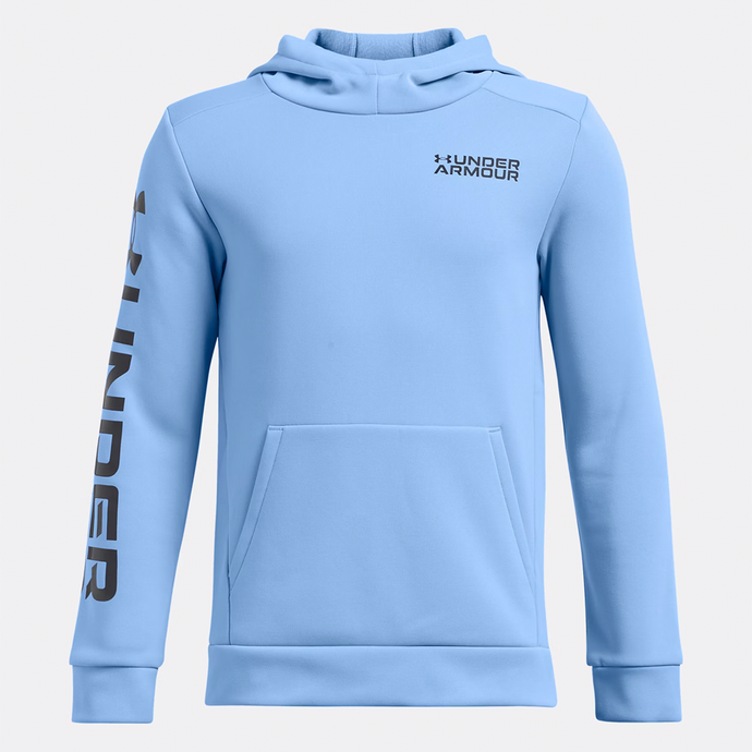 Light Blue Boys' Fleece Wordmark Hoodie 1386993