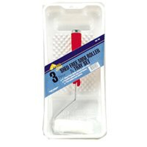 4 in. W Mini Paint Roller Kit Threaded End