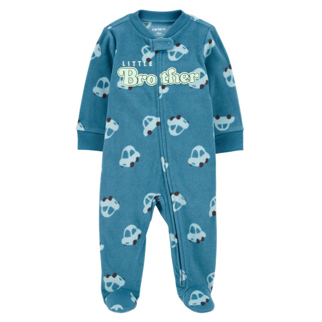 Little Brother Baby Boys' Fleece Footie Pajamas