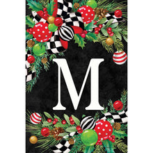 Christmas Swag Monogram Flag M