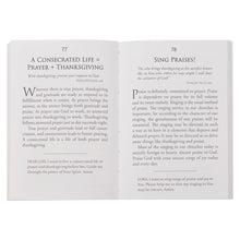 Sample Pages: A Consecrated Life = Prayer + Thanksgiving, Sing Praises!