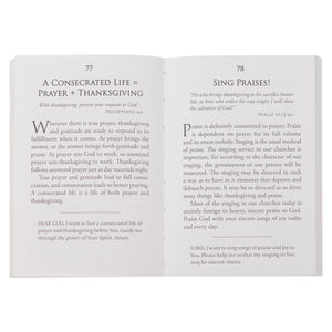 Sample Pages: A Consecrated Life = Prayer + Thanksgiving, Sing Praises!