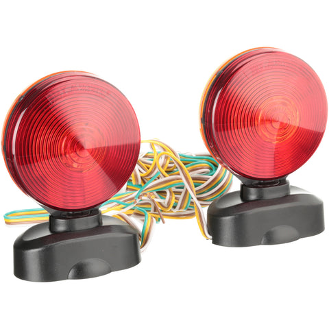Magnetic 2 Sided Towing Light Kit C6300 Amber and Red