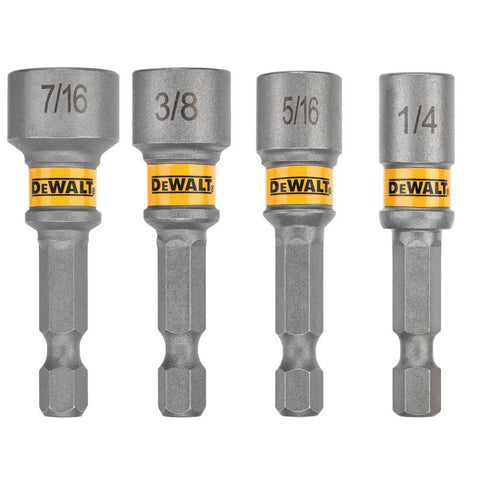 Magnetic 2 in. Steel Nut Driver Drill Bit Set (4-Piece)