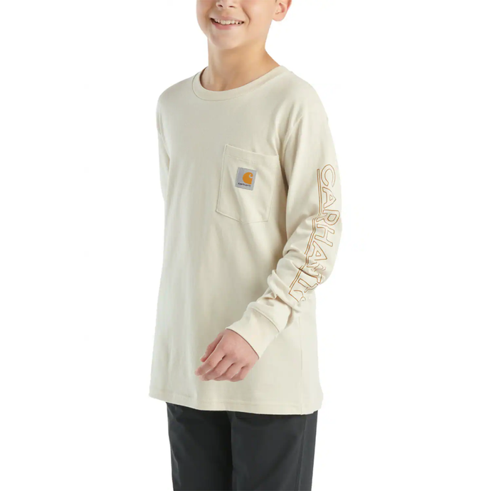 Malt Boys' Long-Sleeve Pocket T-Shirt CA6596