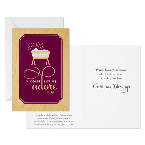 Let Us Adore Him Boxed Christmas Cards 1DSH1199