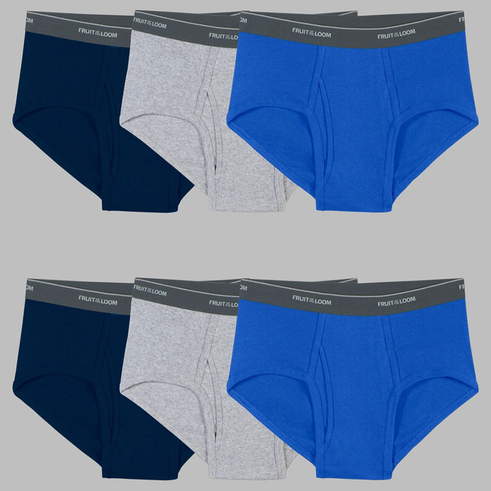 Men's Assorted Fashion Briefs Extended Sizes 6 pk 6P4609X A