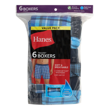 Men's Plaid Boxer Underwear 6-Pack 841BX6 B