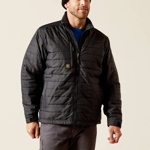 black, Men's Rebar Cordura Ripstop Lightweight Insulated Jacket 10052030