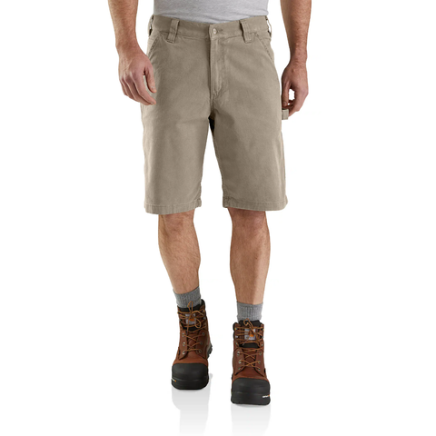 Men's Relaxed Fit Canvas Work Shorts 103652 Tan