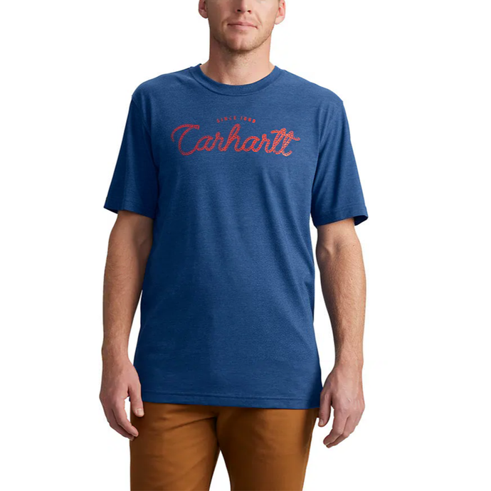 Men's Relaxed Fit Short-Sleeve Script Graphic T-Shirt 106762